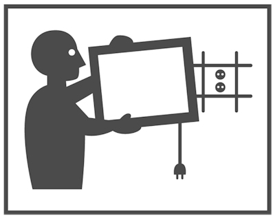 Standard TV Mount, Power Outlet, Conceal Cables Install Service