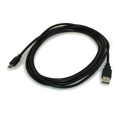 10ft USB 2.0 Certified 480Mbps Type A Male to Mini-B/5-Pin Male Cable
