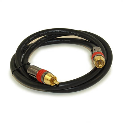3ft 1 Wire RCA Premium Digital Audio SubWoofer/Video Cable IN WALL