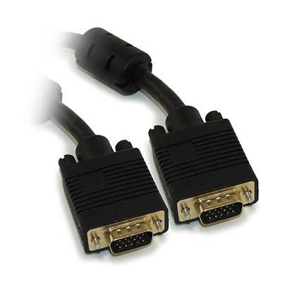 1.5ft Premium VGA Male/Male Triple-Shielded Cable w/Ferrites Gold Plated