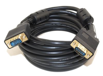 MyCableMart 15ft Premium VGA Male//Male Triple-Shielded Cable Gold Plated
