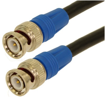 10ft 6G-SDI (4K) BNC Coax Cable, RG6/18AWG Male to Male, Gold Plated Pin