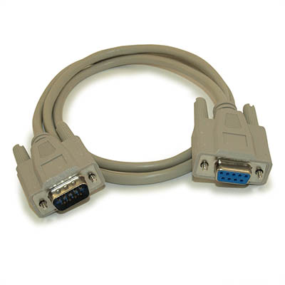 3ft Serial Cable, DB9/DB9 RS232 Male to Female EXTENSION Cable
