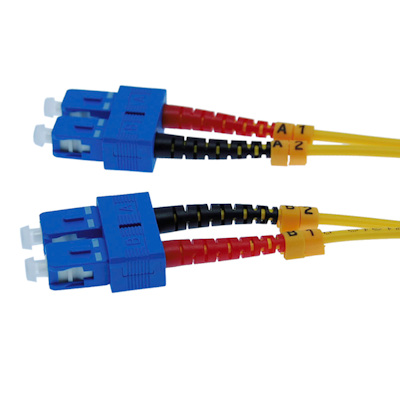 1 Meter SC/SC Single-Mode Duplex 9/125 Fiber Optic Networking Cable