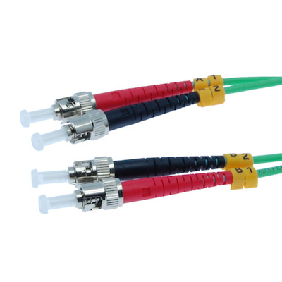 1 Meter ST/ST 10G Multi-Mode Duplex OM3 50/125 Fiber Optic Networking Cable