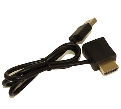 HDMI-HDMI Male to Female 5v Power Injector Adapter Cable via USB