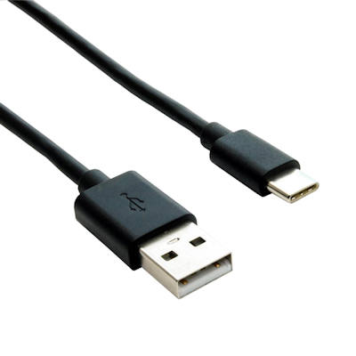 3ft USB Type-C Male to Type-A Male Cables, 480Mbps, Black