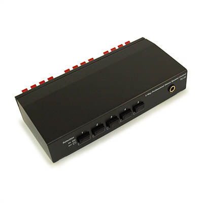 Five-Way Speaker Switch Box with Headphone Jack (4 or 8 Ohm)