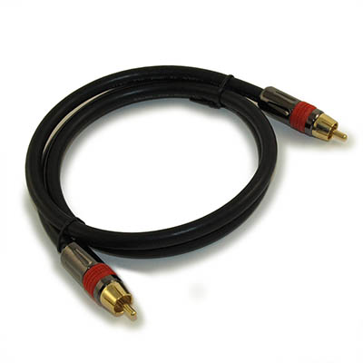 6ft 1 Wire RCA Premium Digital Audio SubWoofer/Video Cable IN WALL