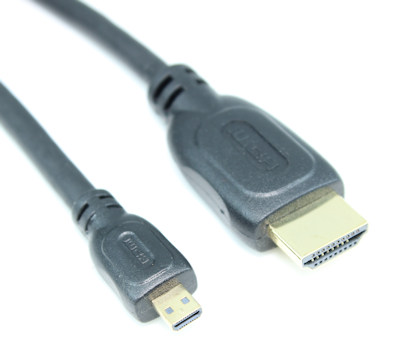 3ft MICRO-HDMI (Type D) to Standard HDMI  M to M 30AWG Cable