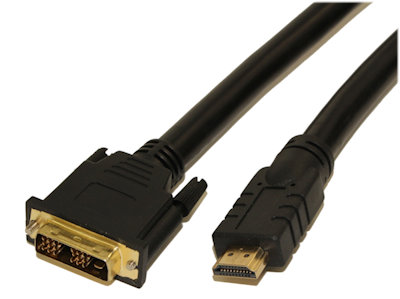 35ft HDMI/DVI-D Combination Cable (28 AWG), Gold Plated