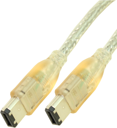 3ft, 6 Pin to 6 Pin Firewire 400 / 1394 / iLink Cable w/RED LED