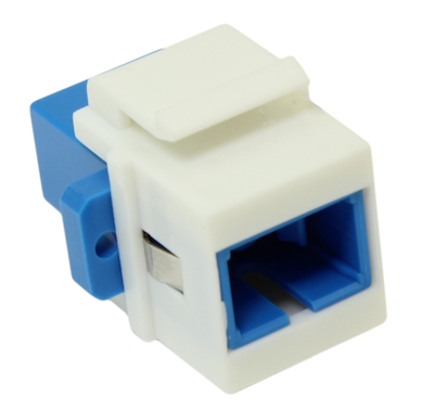 Keystone Jack Insert/Coupler - Fiber Optic SC (9/125 or 50/125) OM2/3/4