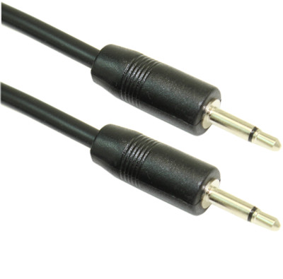 6inch 2.5mm SLIM MONO TS (2 conductor) Male to Male Audio Cable
