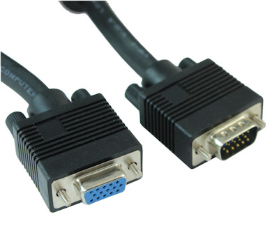 10ft Premium VGA EXTENSION M/F Triple-Shield Cable Gold Plated