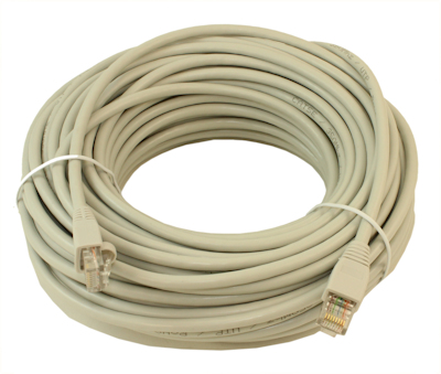 75ft Cat5E Ethernet RJ45 Patch Cable, Stranded, Snagless Booted, GRAY