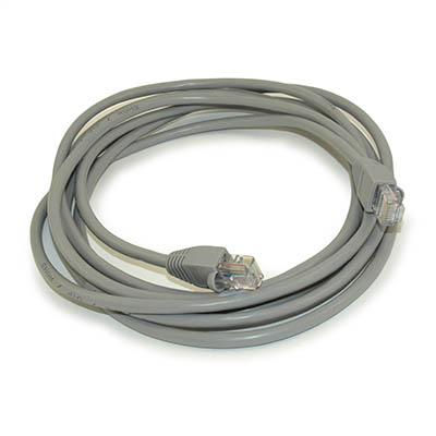 10ft Cat5E Ethernet RJ45 Patch Cable, Stranded, Snagless Booted, GRAY
