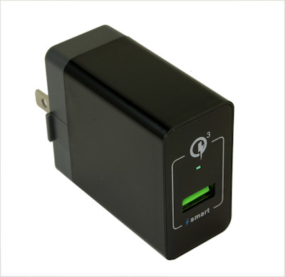 1 Port 110v/5v USB 3 Amp QUICK CHARGE (QC3.0) Charger