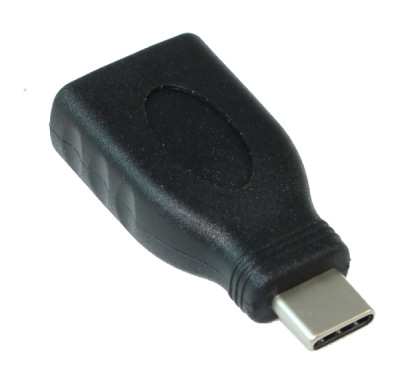 USB 3.2 Gen 1 Type-C Male to USB Type A Female Adapter, Black 
