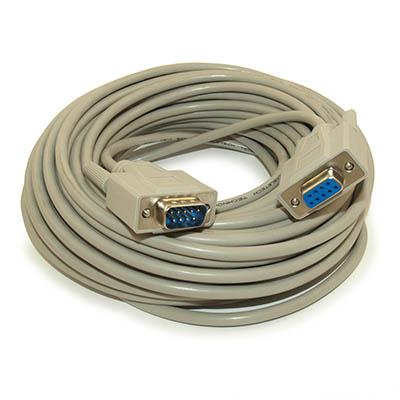 50ft Serial Cable, DB9/DB9 RS232 Male to Female EXTENSION Cable