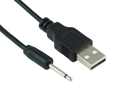 3ft USB 2.0 Type A Male to 2.5mm (Extended Length Connector) Power Cable