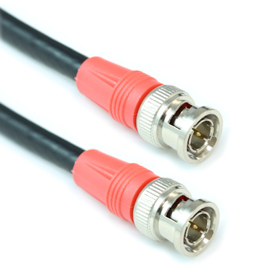 1.5ft 12G-SDI UHD (4K/60) BNC Coax Cable, RG6/18AWG Male to Male, Gold Pin