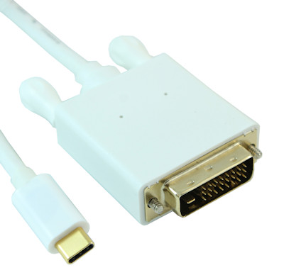 3ft USB 3 Type C Male to DVI (Male) 1080P Cable