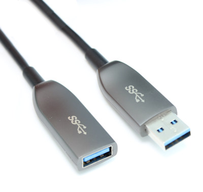10ft USB 3.2 Gen 1 5Gbps Type A Male to Female EXTENSION Fiber Cable 