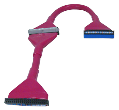 24 Inches IDE ATA/133 40pin Dual Drives Round Internal Bulk Cable