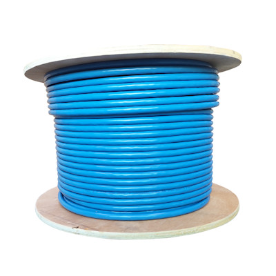 300ft CAT8 Bulk Network Cable, S/FTP 2000Mhz Shielded Solid, Blue