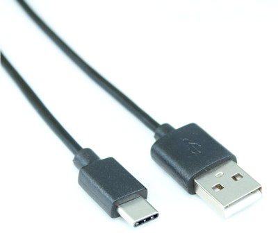 6inch USB Type-C Male to Type-A Male Cable, 480Mbps, Black