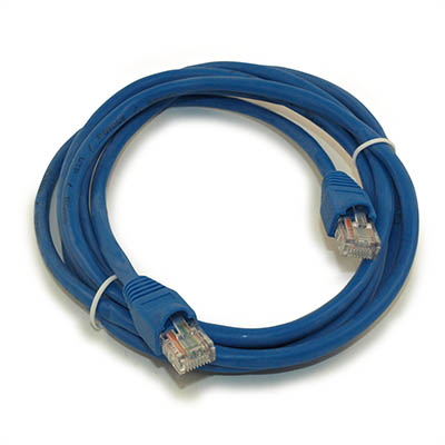 7ft Cat5E Ethernet RJ45 Patch Cable, Stranded, Snagless Booted, BLUE