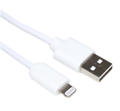 6.6ft Genuine Lightning MFi-Certified USB Cable Sync and Charge, White  