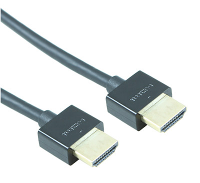 1.5ft Ultra-Slim HDMI Cable 34 AWG 4K@60Hz Gold Plated, Black