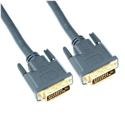 30ft DVI-D Dual Link DIGITAL (26 AWG) Male to Male Gold Plated Cable