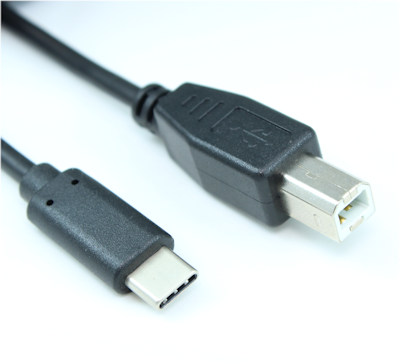 6inch USB Type-C Male to Type-B (Printer) Male Cable, 480Mbps, Black