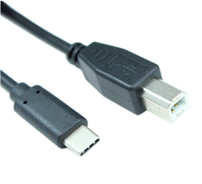 3ft USB Type-C Male to Type-B (Printer) Male Cable, 480Mbps, Black