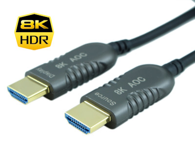 100ft Ultra HIGH SPEED HDMI 48Gb Fiber Optic/Hybrid Cable 8Kx4K/4K@120Hz