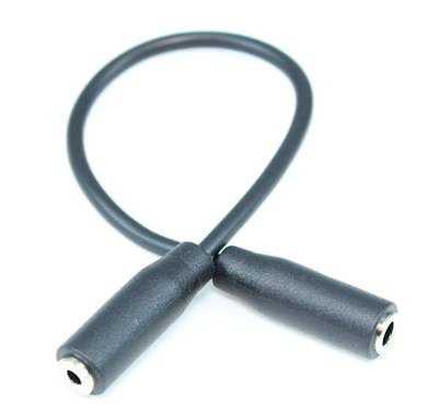 6 inch Adapter Cable: Stereo (TRS) 3.5mm FEMALE to 2.5mm FEMALE
