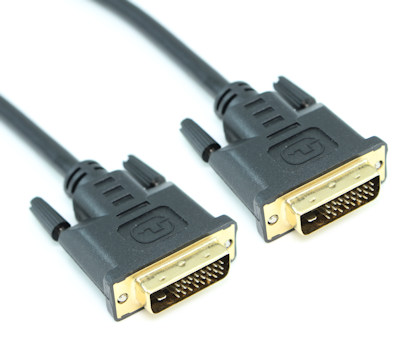 1.5ft DVI-D Dual Link DIGITAL (30 AWG) Male to Male Gold Plated Cable
