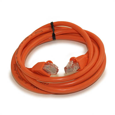 5ft Cat6 Ethernet RJ45 Patch Cable, Stranded, Snagless Booted, ORANGE